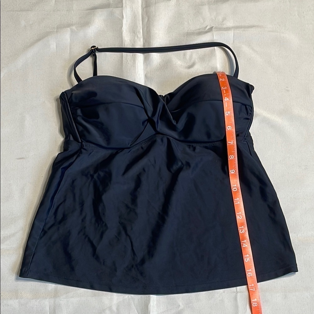 Catalina Twist-Front Bandeau Tankini Top Women's Swimsuit - Picture 6 of 9